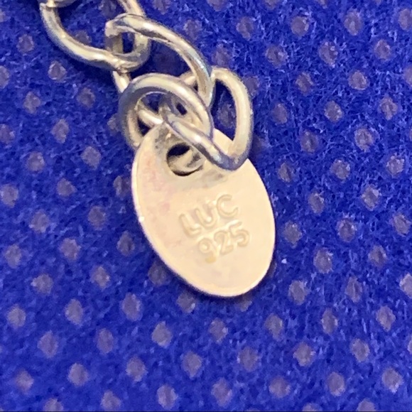 LUC Bead Turquoise 925 Sterling Silver Necklace - Picture 9 of 9